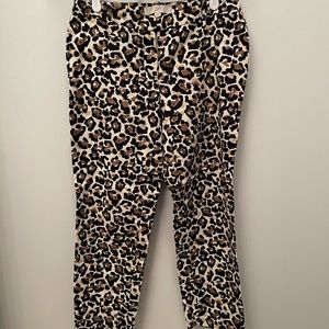 Ann Taylor LOFT Marisa Cheetah Ankle Pants